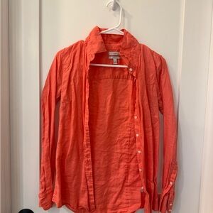 J. Crew Vibrant Coral Shirt